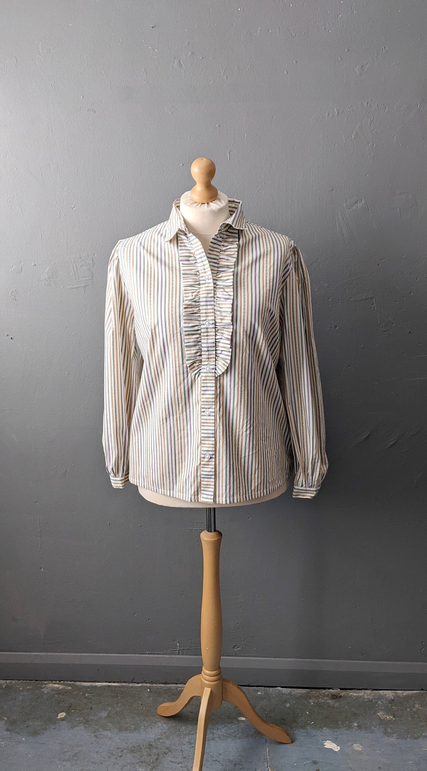 striped 80s shirt