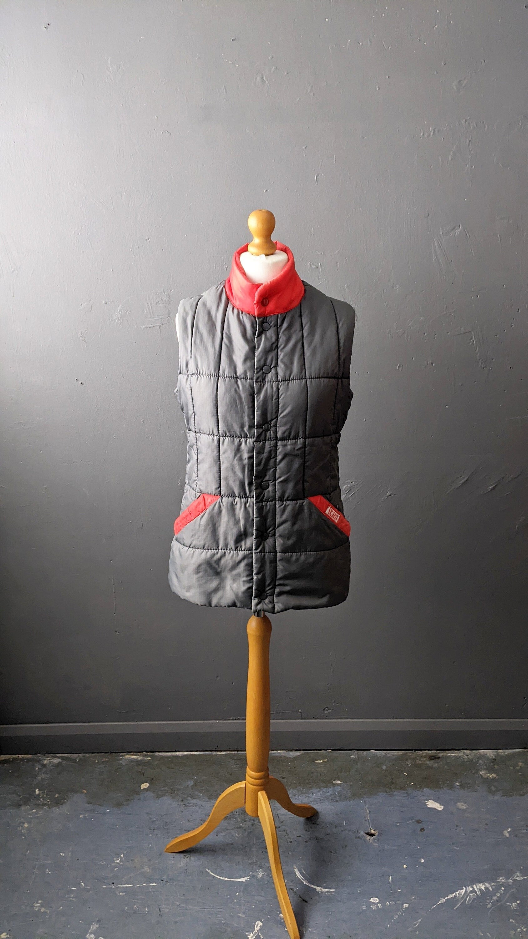 80s Original Puffa Duvet Jacket Padded Bodywarmer Vest Size Medium