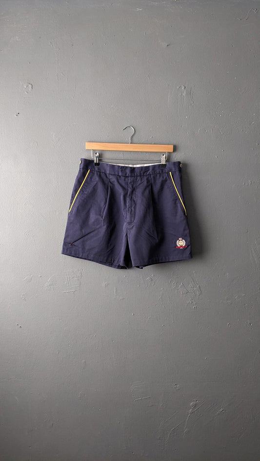 90s Mens Tennis Shorts, Navy Blue Gabicci Menswear, Size Small 32 34 Waist