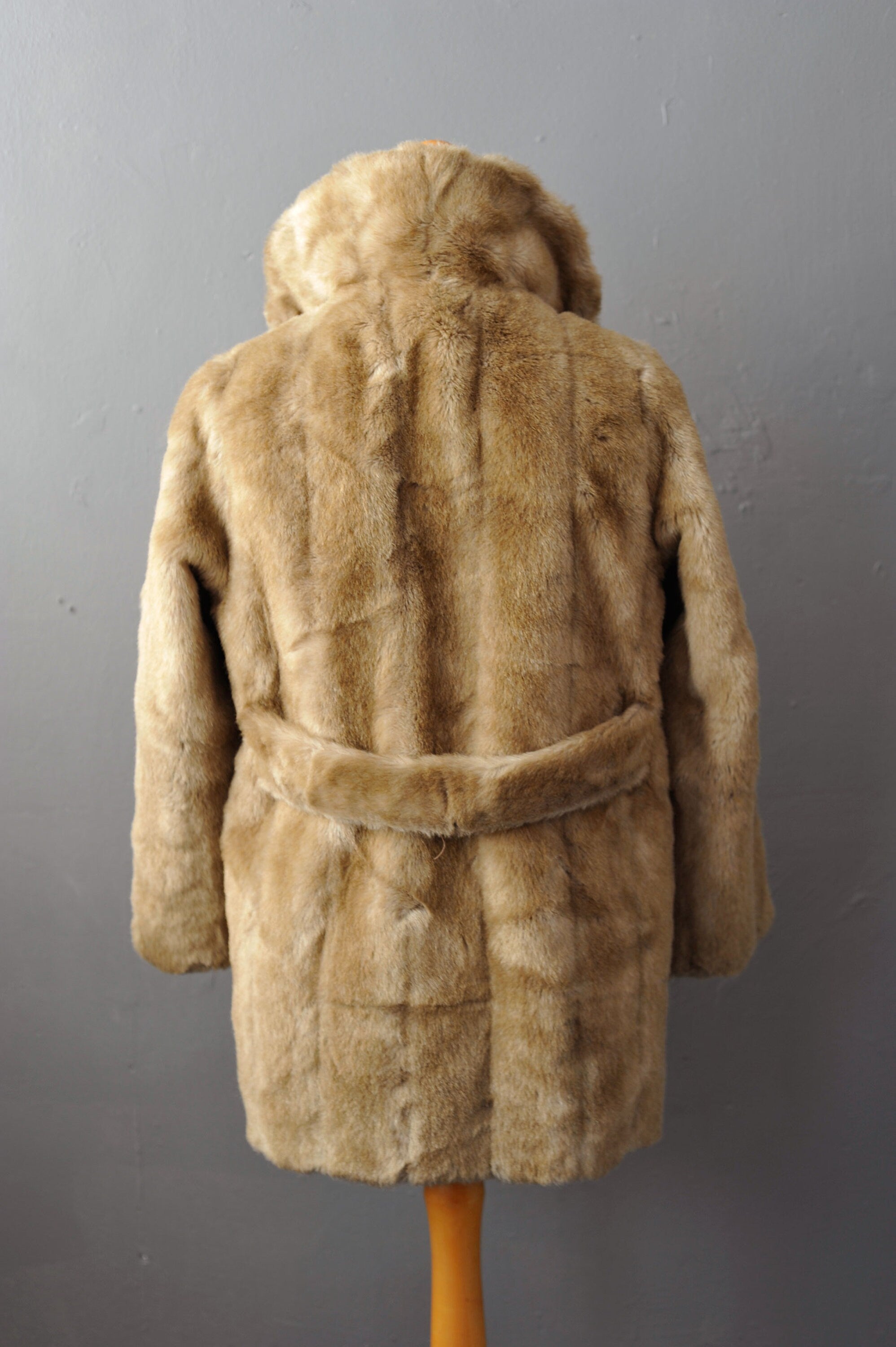 Faux mink fur outlet coat