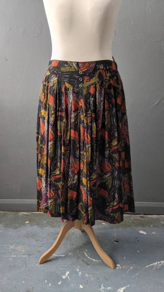 Plus size 2025 midi skirt 80s