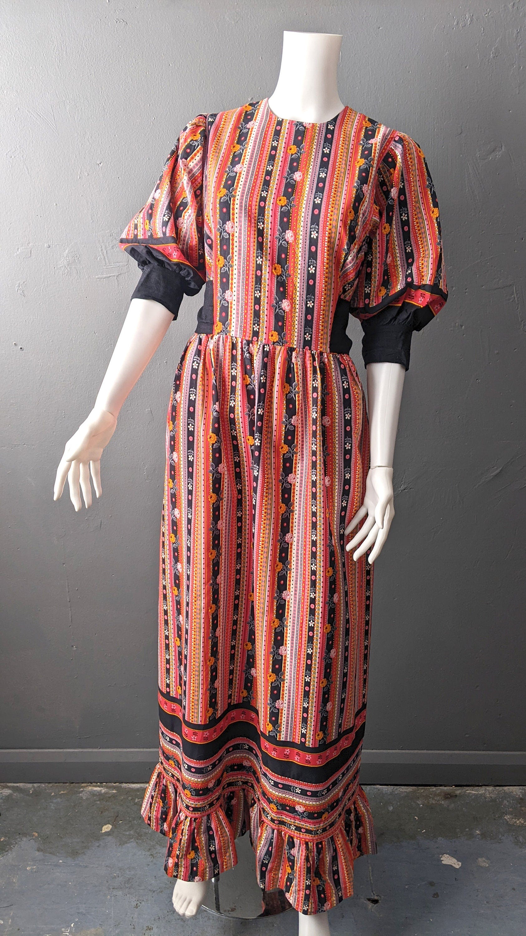 70s 2024 peasant dress