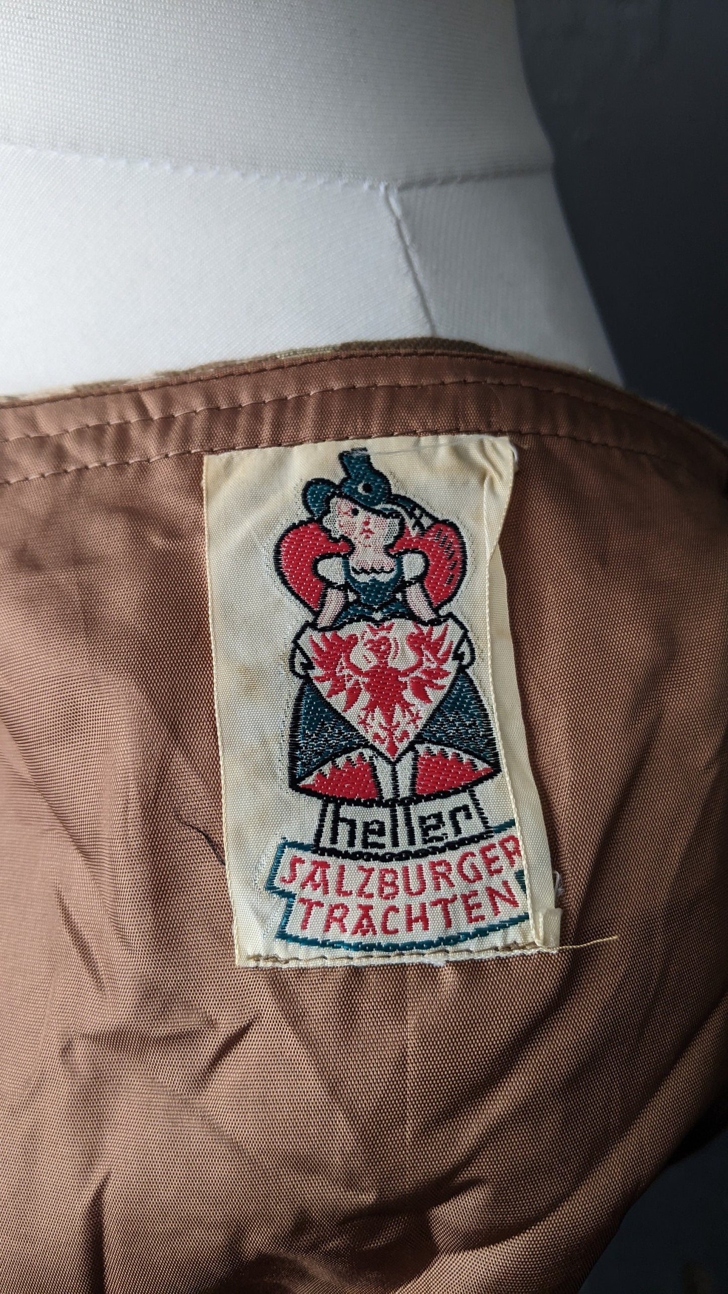 Metallic Brocade Trachten Jacket by Heller Sport, Alpine Oktoberfest Glam, Size Medium