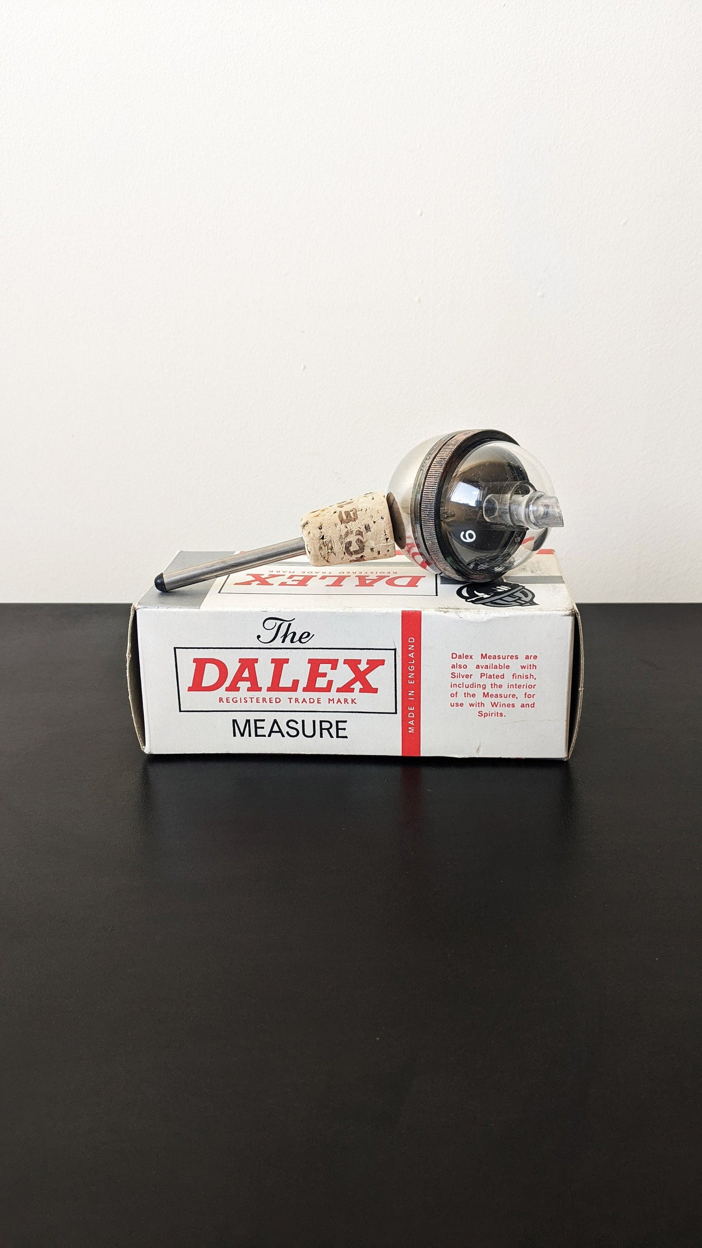 The Dalex Measure Optic Drinks Pourer, Vintage Spirit Bottle Gauge