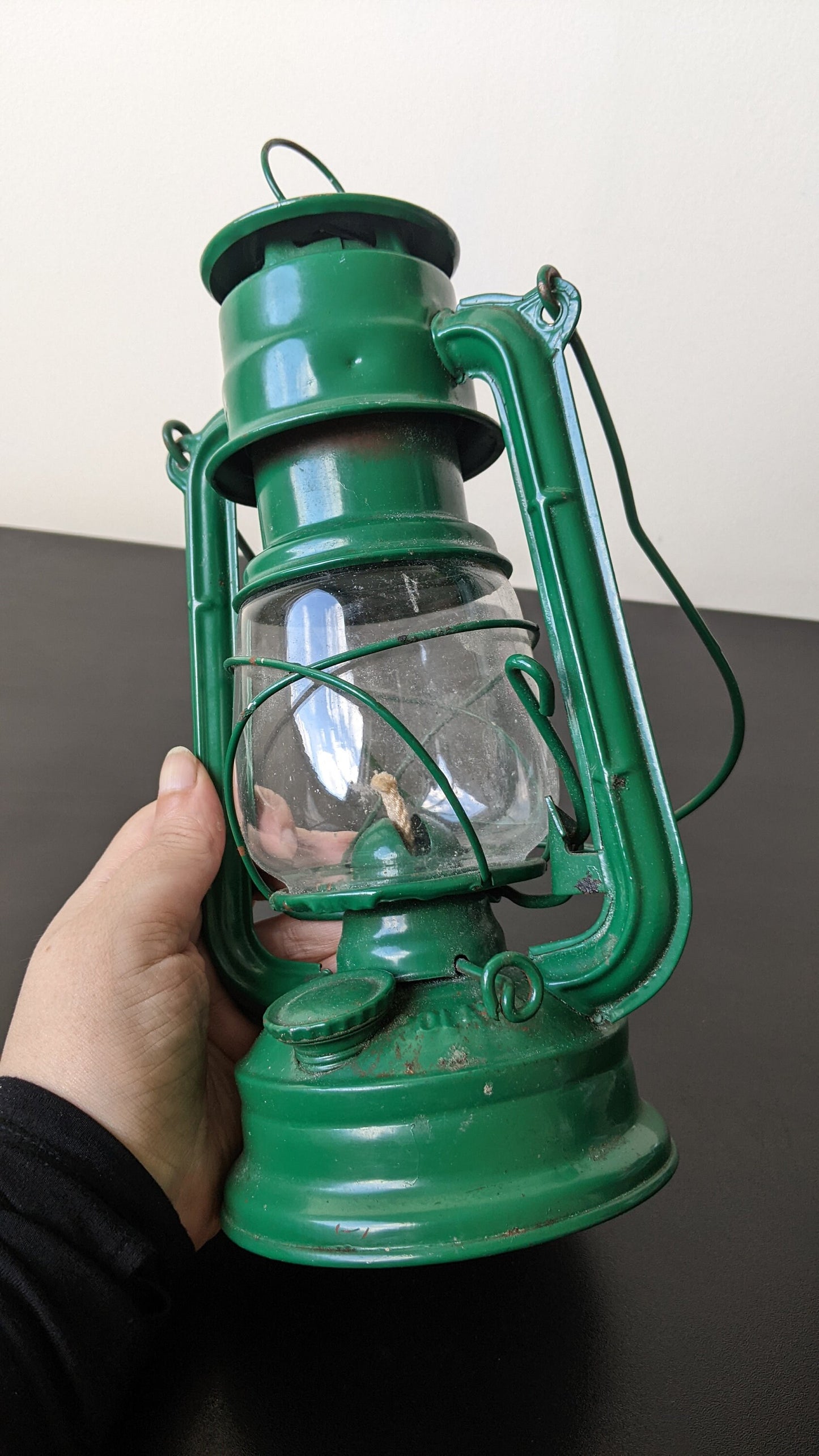 Vintage Paraffin Oil Storm Lantern, Polish Jupiter-1 Hurricane Lamp, Outdoor Camping