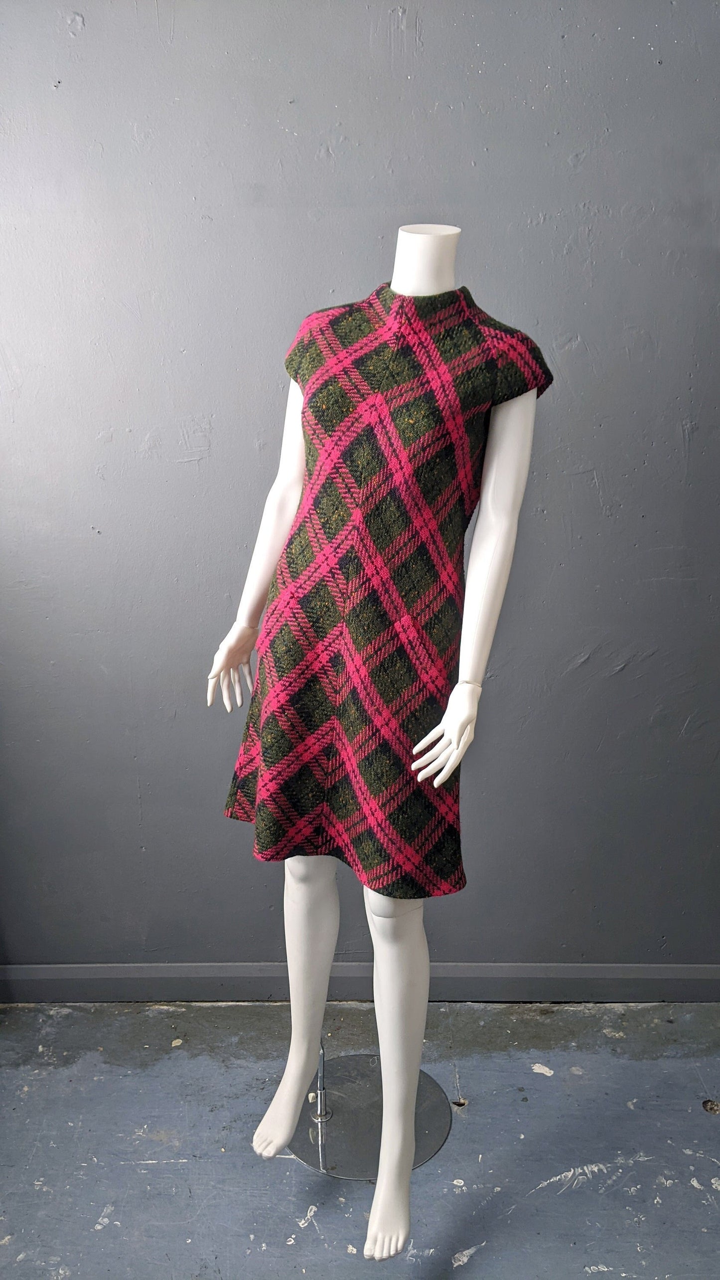 1960s Wool Sheath Dress by Pauline Trigère, Size Small