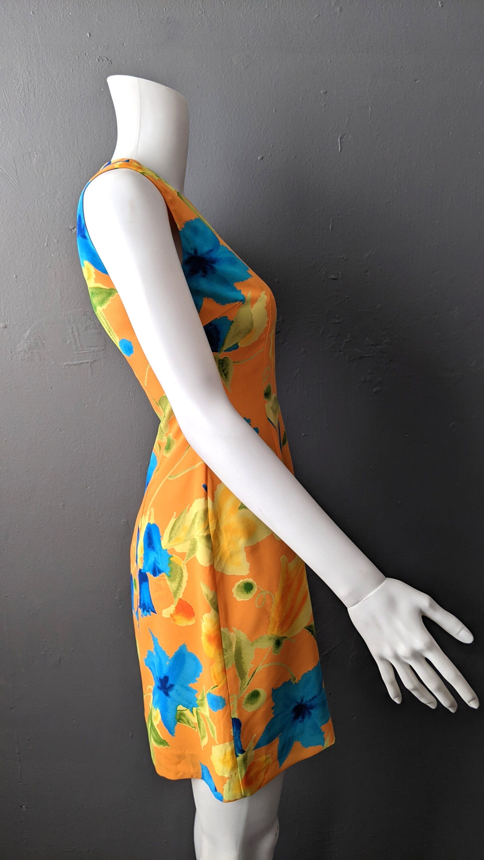 Sleeveless Summer Dress, Y2K Japanese Vintage, Size Petite Small