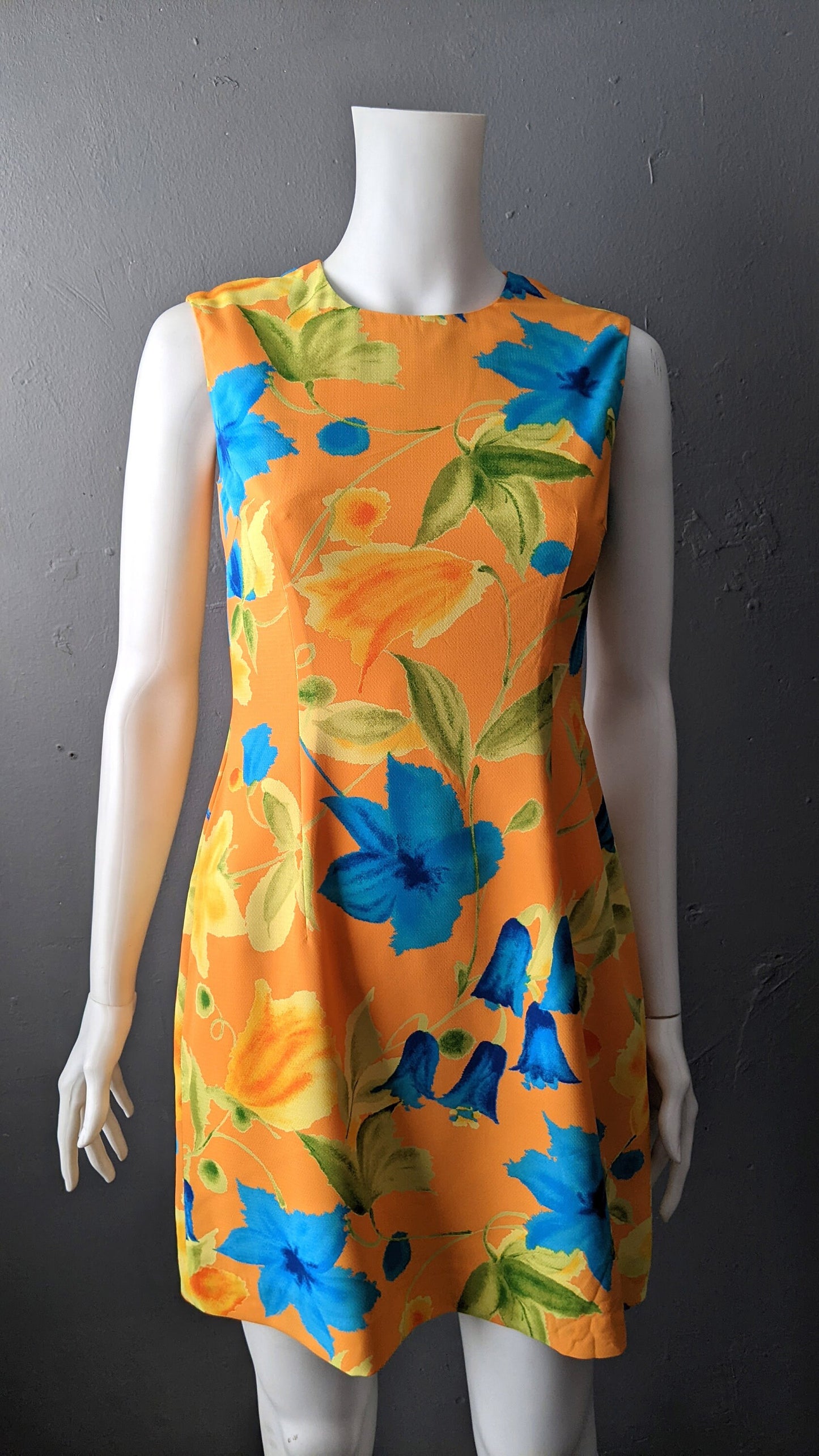 Sleeveless Summer Dress, Y2K Japanese Vintage, Size Petite Small