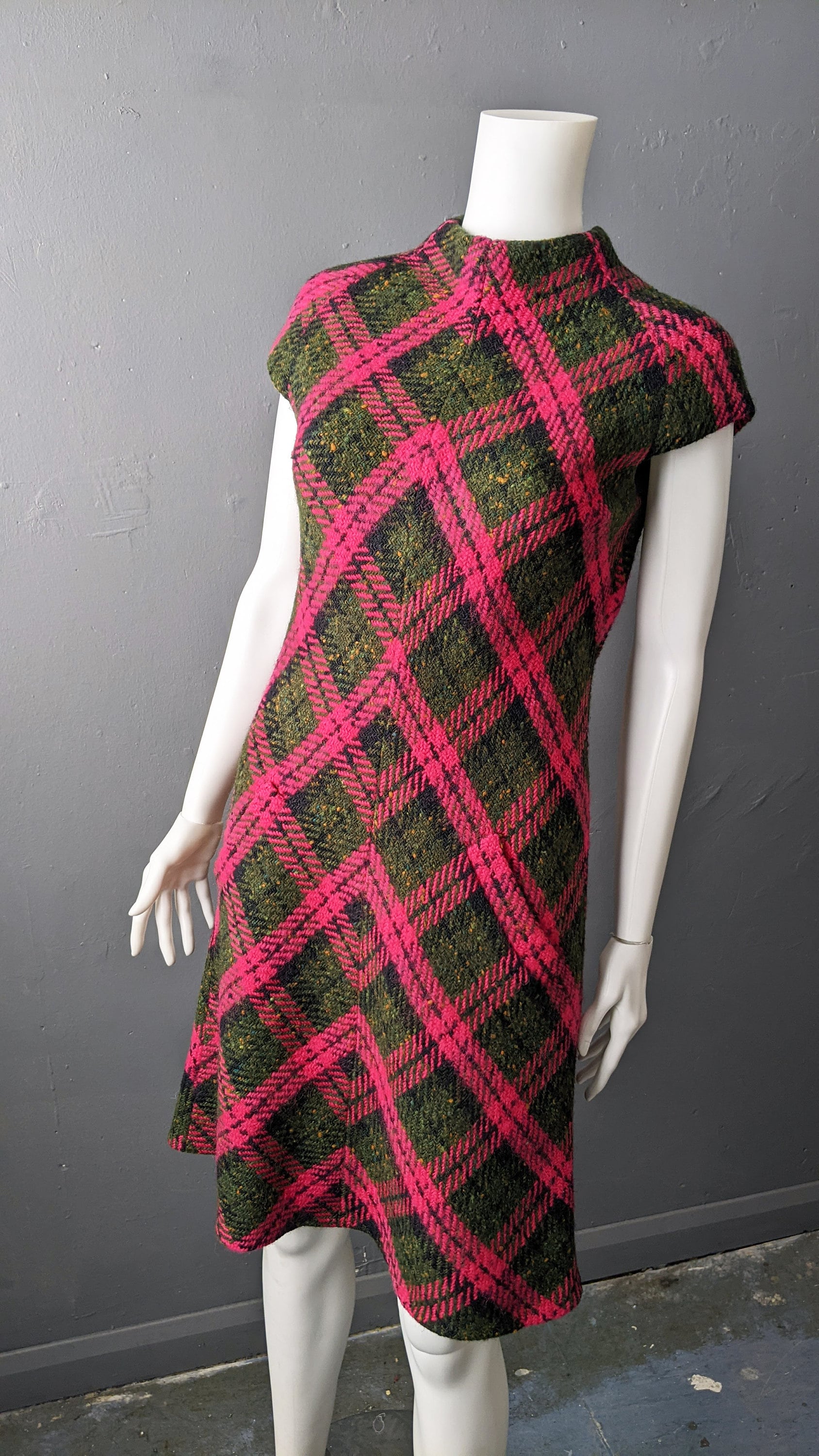 1960s Wool Sheath Dress by Pauline Trigère, Size Small