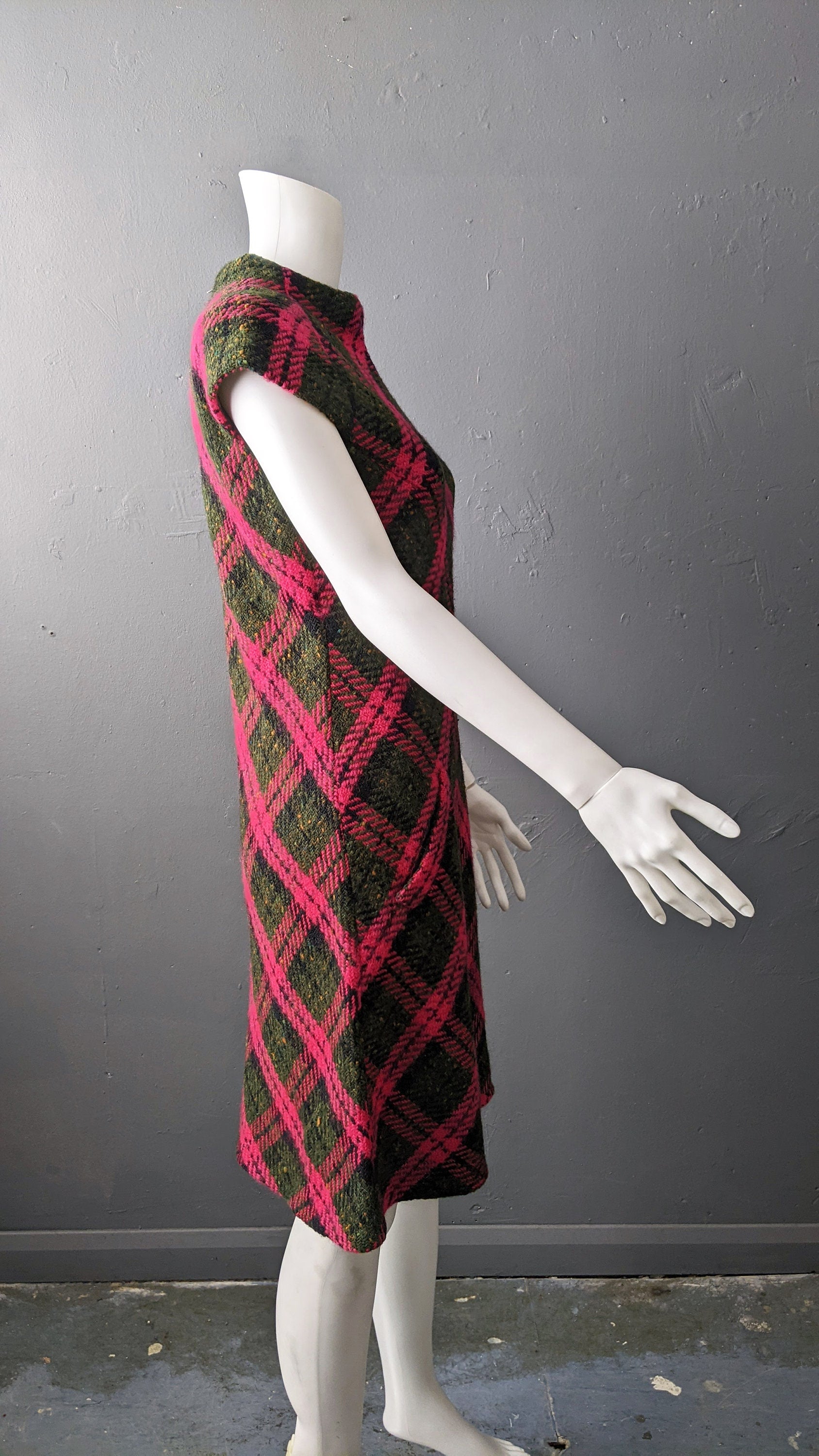 1960s Wool Sheath Dress by Pauline Trigère, Size Small