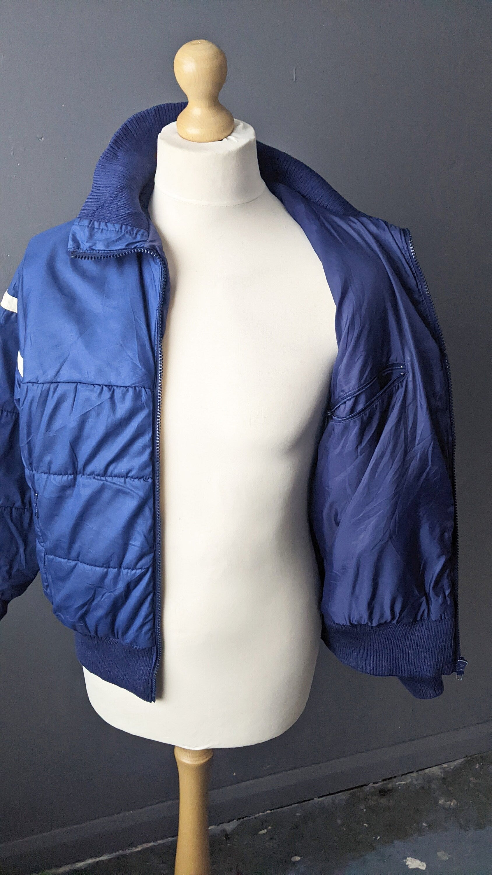 80s Padded Ski Jacket by Rodeo C&A, Vintage Snow Coat, Retro Winter Sports, Size Medium