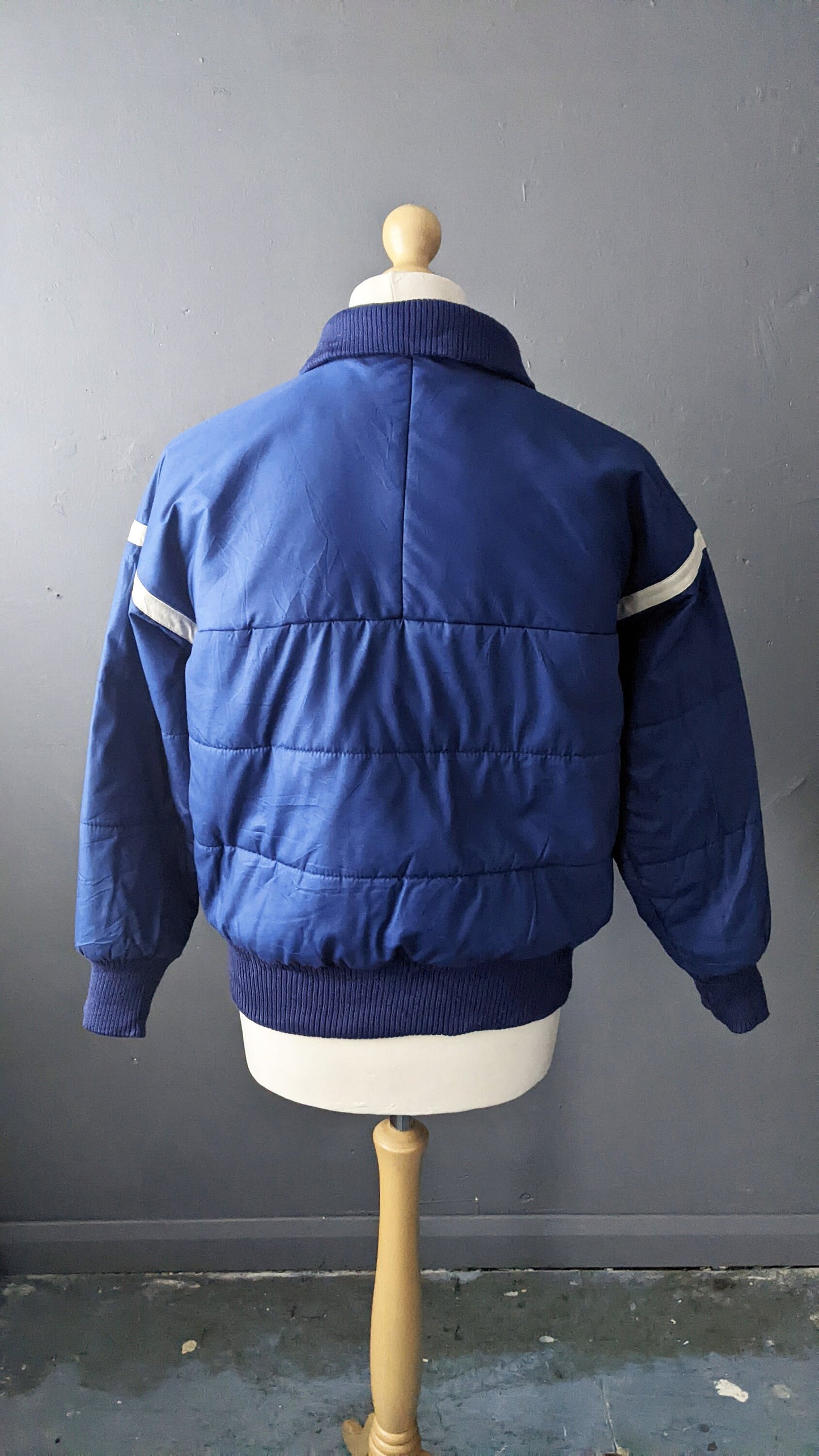 80s Padded Ski Jacket by Rodeo C&A, Vintage Snow Coat, Retro Winter Sports, Size Medium