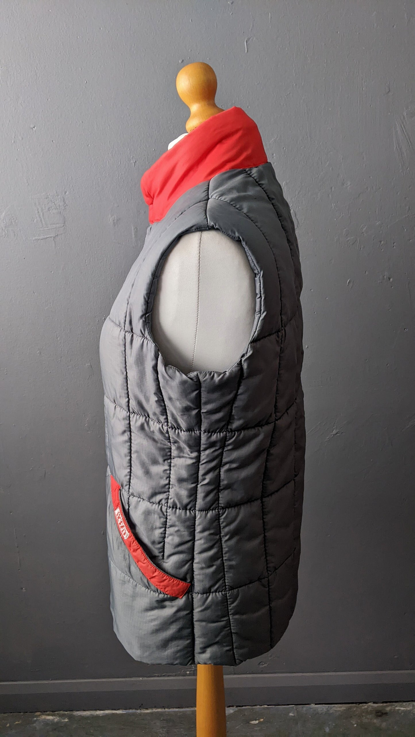 80s Original Puffa Duvet Jacket, Padded Bodywarmer Vest, Size Medium