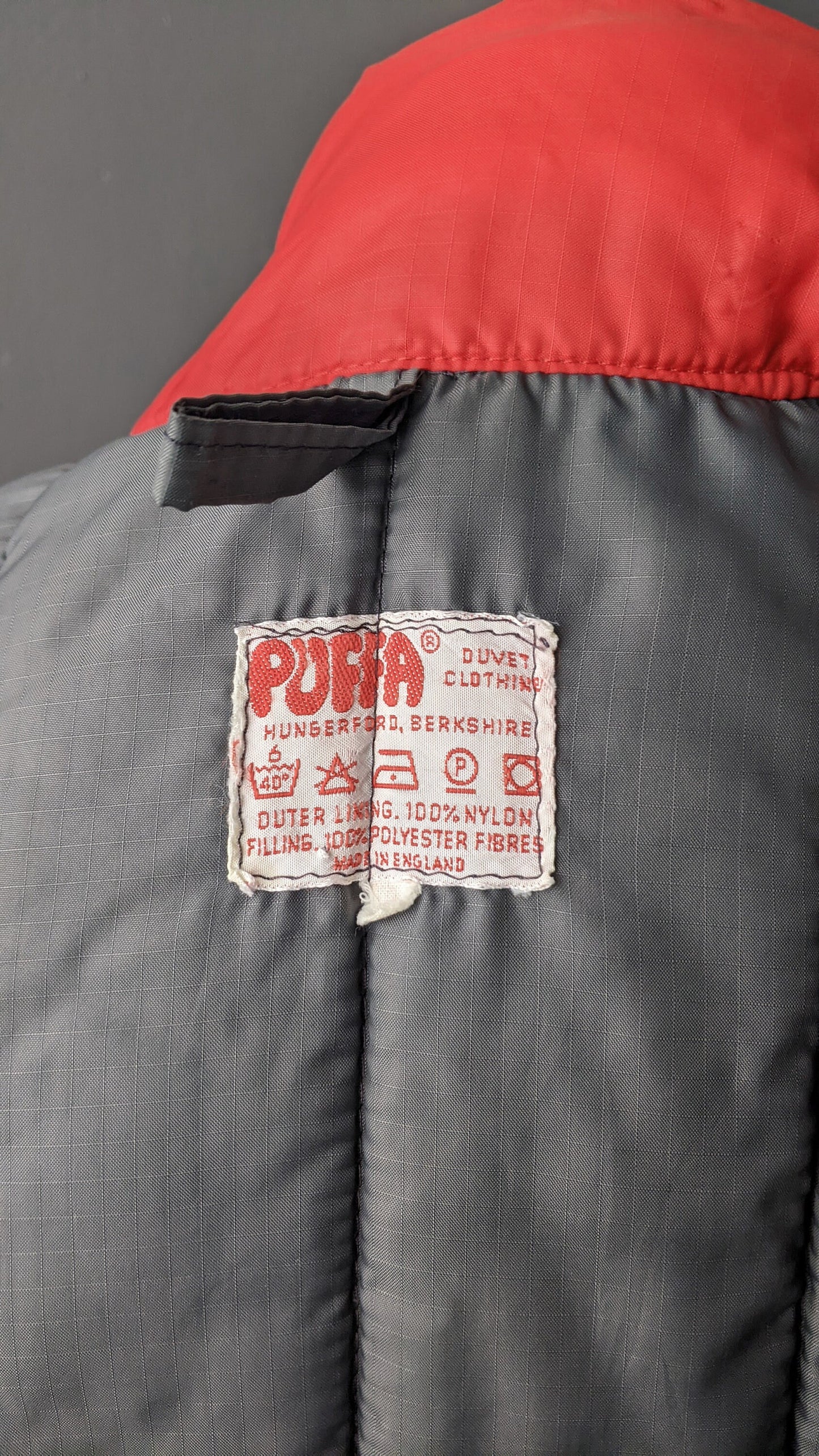 80s Original Puffa Duvet Jacket, Padded Bodywarmer Vest, Size Medium