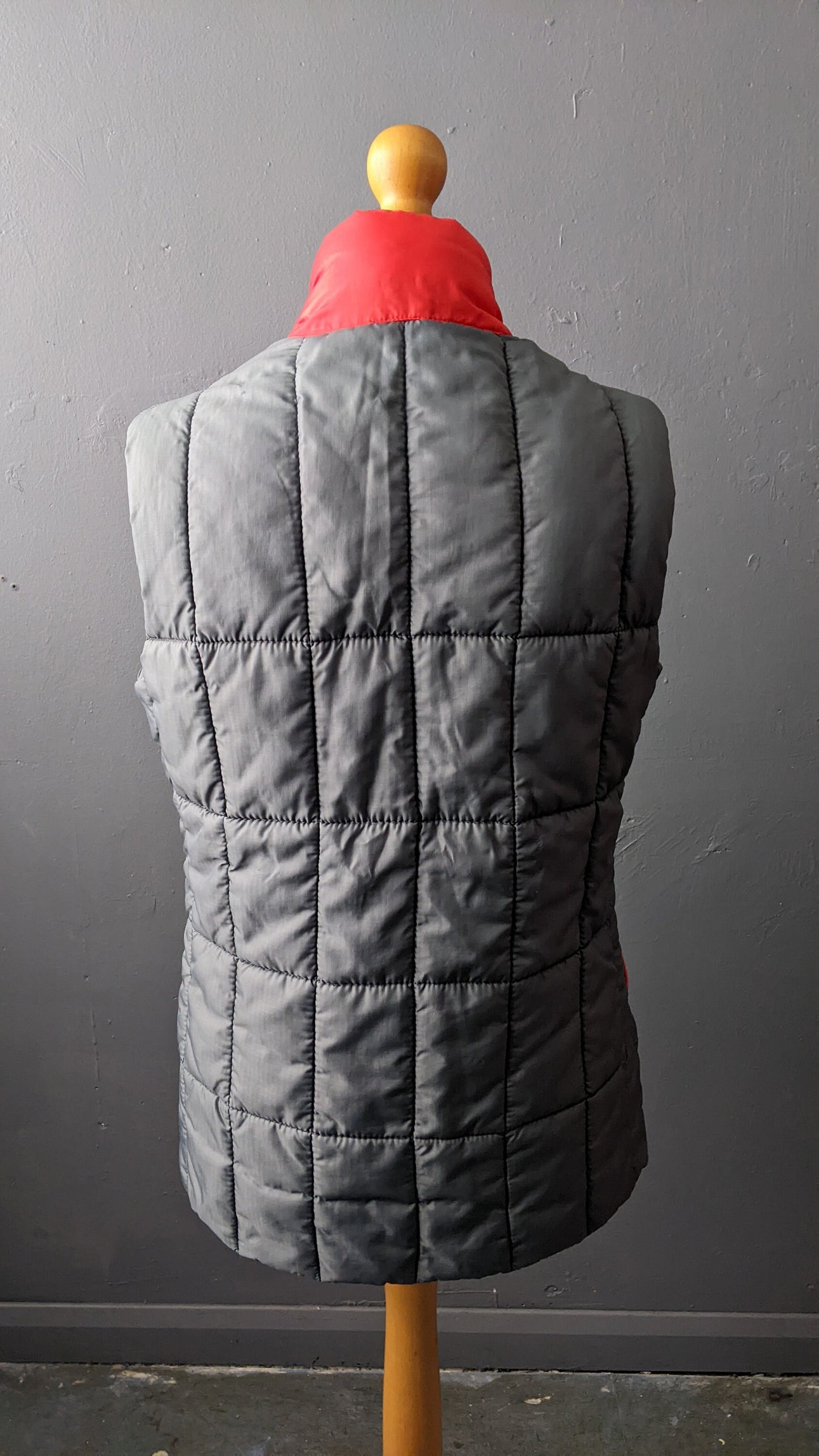 80s Original Puffa Duvet Jacket, Padded Bodywarmer Vest, Size Medium