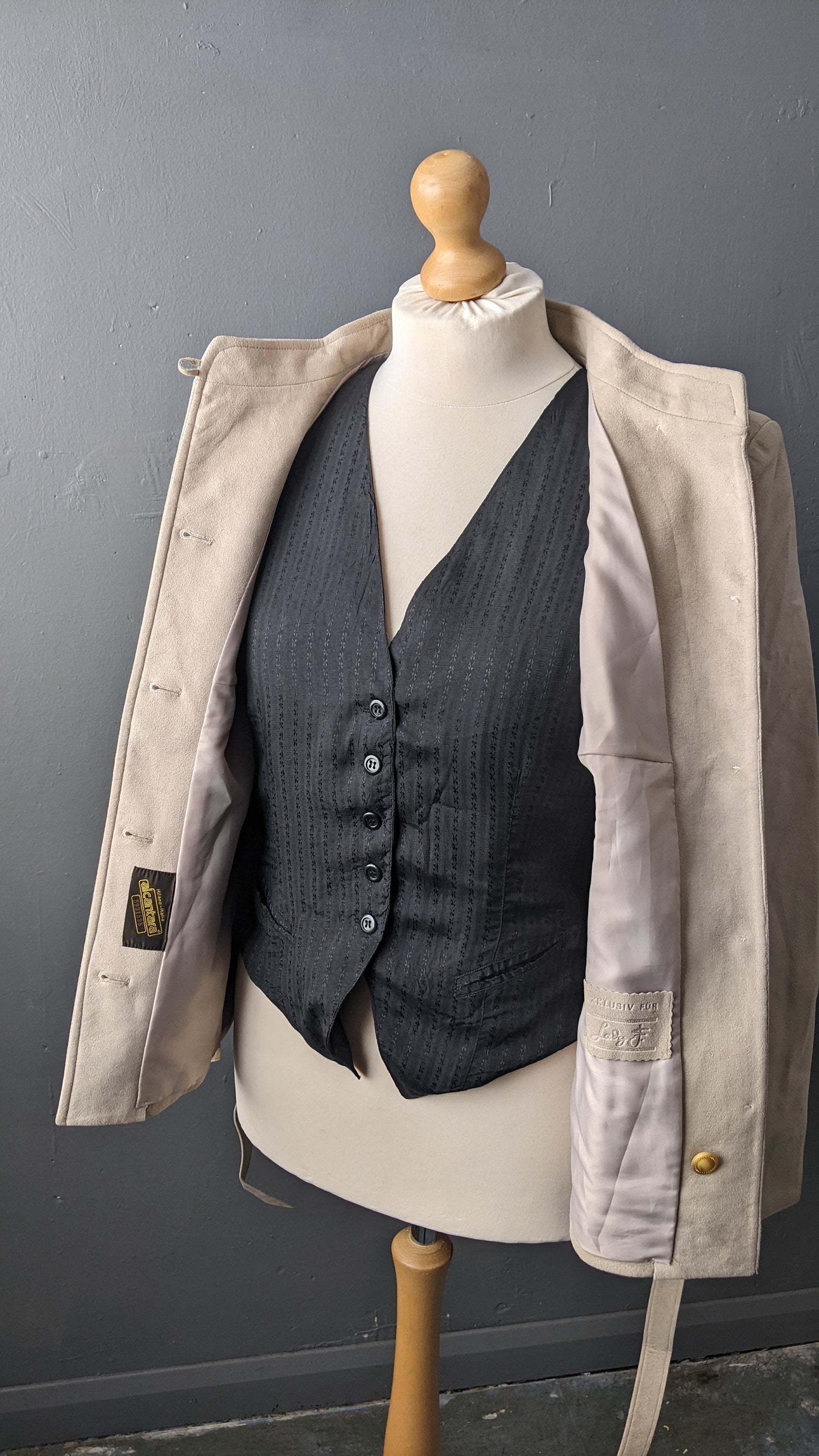 80s Faux Suede Jacket by Lady J, XL XXL Plus Size